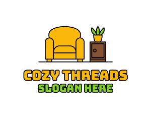 Cozy Armchair Interior logo design