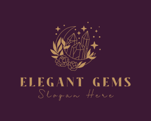 Golden Jewelry Gem logo design