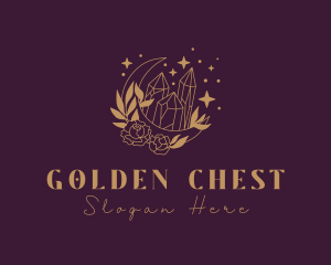 Golden Jewelry Gem logo design