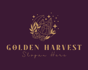 Golden Jewelry Gem logo design