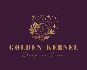 Golden Jewelry Gem logo design