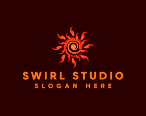 Summer Sunray Swirl logo