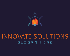 Snowflake Fire Thermostat logo