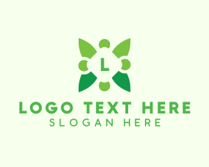 Organic Leaf Plant logo