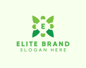 Organic Leaf Plant logo