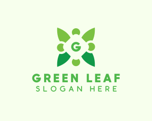 Organic Leaf Plant logo design