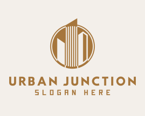 Urban Building Towers logo design