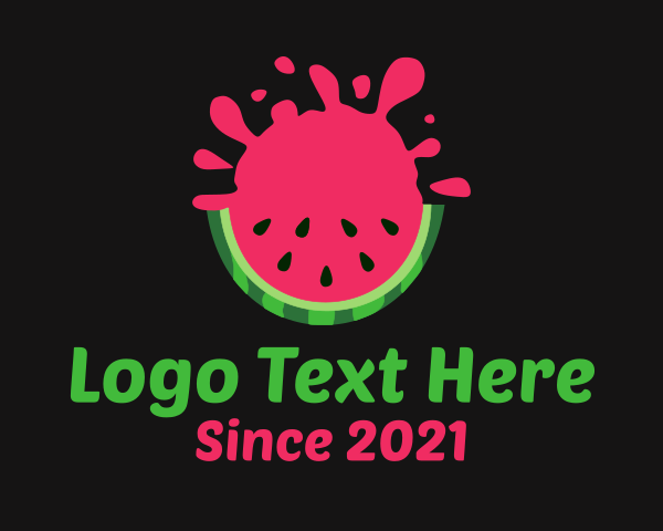 Watermelon Juice logo example 1