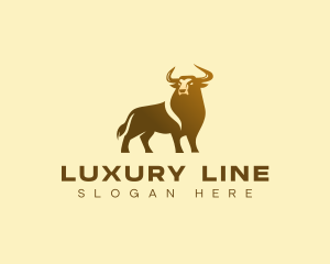 Luxury Bull Horn logo design