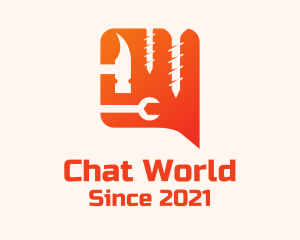 Handyman Tools Chat logo design