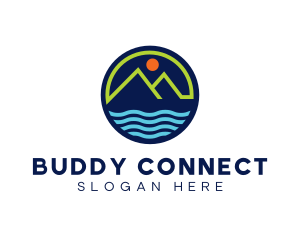 Mountain Coastal River logo design