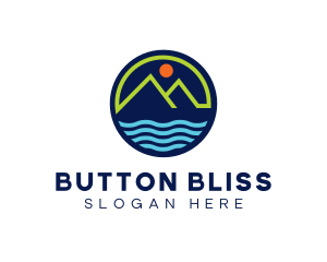 Mountain Coastal River logo design