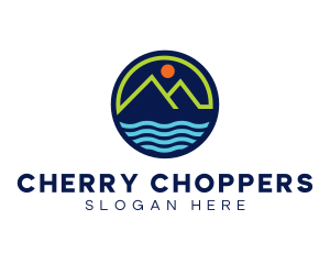 Mountain Coastal River logo design