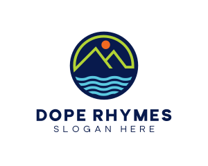 Mountain Coastal River logo design