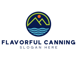 Mountain Coastal River logo design