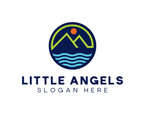 Mountain Coastal River logo design