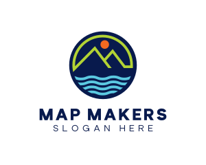 Mountain Coastal River logo design