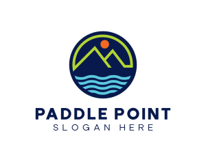 Mountain Coastal River logo design