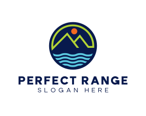 Mountain Coastal River logo design