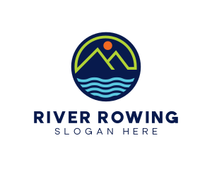 Mountain Coastal River logo design