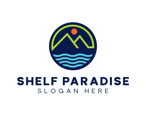 Mountain Coastal River logo design