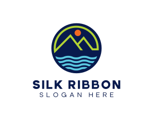 Mountain Coastal River logo design