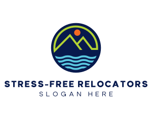 Mountain Coastal River logo design