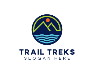 Mountain Coastal River logo design