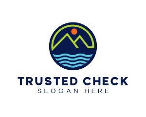 Mountain Coastal River logo design