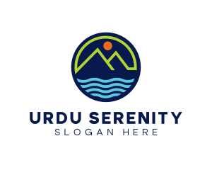 Mountain Coastal River logo design