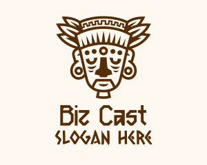 Old Mayan Warrior Logo