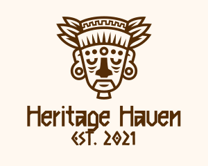 Old Mayan Warrior logo