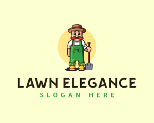 Shovel Gardening Gardener logo