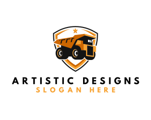 Logistics Dump Truck logo design