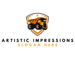 Logistics Dump Truck logo design