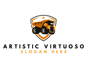 Logistics Dump Truck logo design