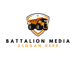 Logistics Dump Truck logo design