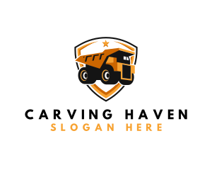 Logistics Dump Truck logo design