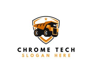 Logistics Dump Truck logo design