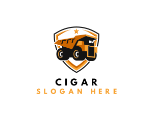 Logistics Dump Truck logo design