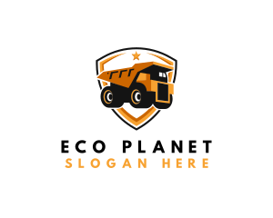 Logistics Dump Truck logo design