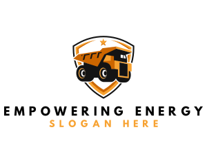 Logistics Dump Truck logo design