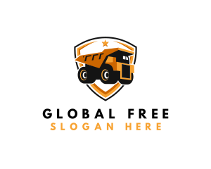 Logistics Dump Truck logo design