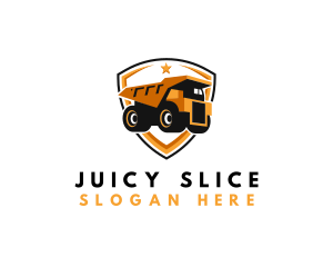 Logistics Dump Truck logo design