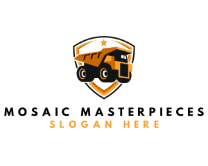 Logistics Dump Truck logo design