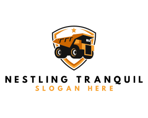 Logistics Dump Truck logo design