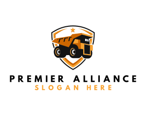 Logistics Dump Truck logo design