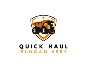 Logistics Dump Truck logo design