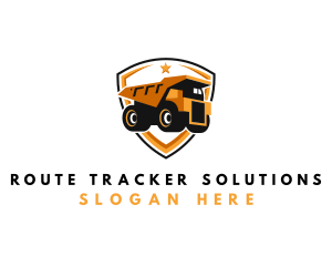 Logistics Dump Truck logo design