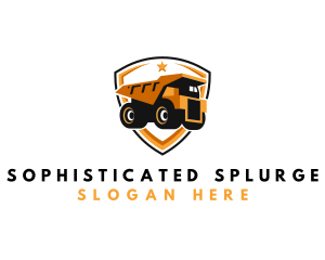 Logistics Dump Truck logo design